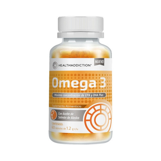Omega 3 Con Aceite De Salmón Epa Dha Plus Healthaddiction Sabor Sin sabor
