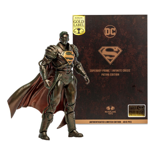 Mcfarlane Figura 7 Superboy Prime (patina)(gold Label)