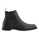 Botas Cortas Botines Negros De Piel Con Cierre Para Hombre X