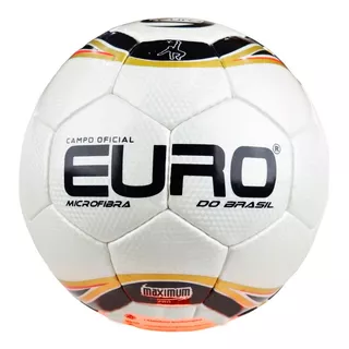 Nes0002- Bola 02 New Euro Sports Campo Microfibra Costurada Cor Vermelho