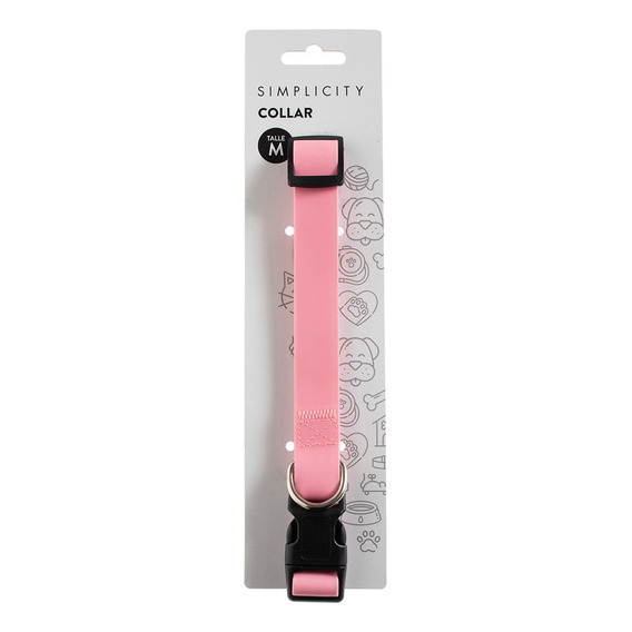 Collar Mascota Simplicity Pet Talle M Rosa