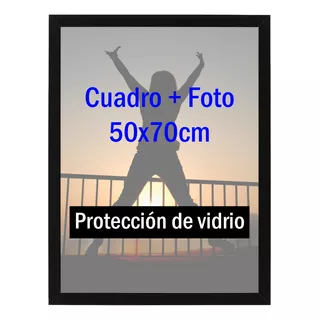 Cuadro 50x70 Negro + Foto
