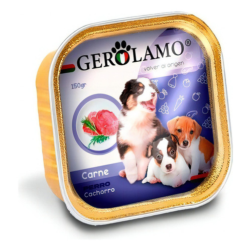 Gerolamo Pate Perro Cachorro Carne 300gr (alimento Húmedo)