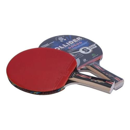 Paleta de ping pong Giant Dragon Collider negra y roja FL (Cóncavo)