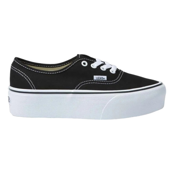 Tenis Vans Classics Authentic Stackform Negro Altura 3.5cm 