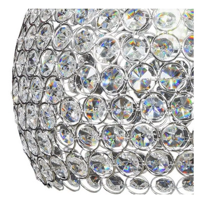 Colgante Esfera 1 Luz Copen Cristal Cairel Cromo Apto E27