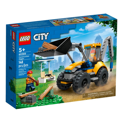 Lego® City - Excavadora De Obra (60385) Cantidad de piezas 148