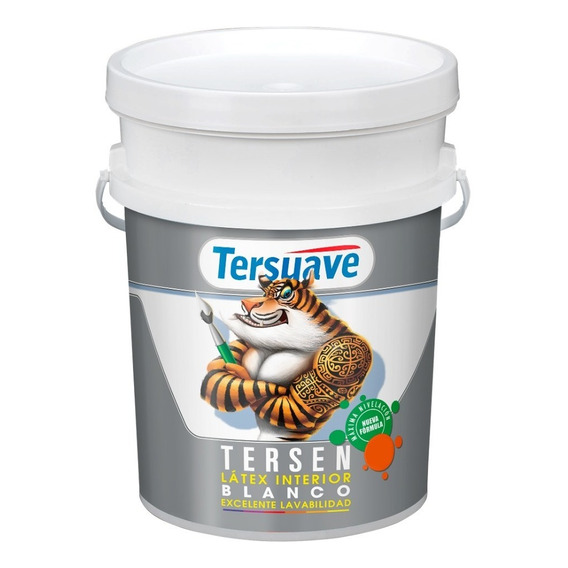 Pintura Latex Interior Blanco Tersen Tersuave Lavable 10 Lt