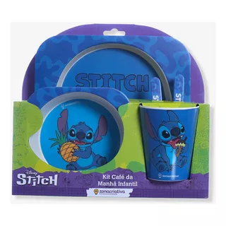 Kit Stitch Alimentação Infantil  Disney - Zc