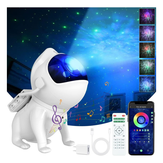 Lámpara Proyector Astronauta Galaxia Estrella Led Wifi Alexa