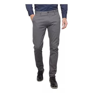 Calça Masculina Sarja Slim - Elastano - Esporte Fino