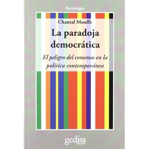 Libro La Paradoja Democratica De Chantal Mouffe