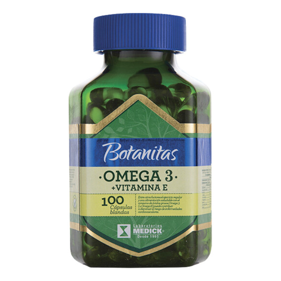 Omega 3 + Vitamina E 100 Cap - Unidad a $584