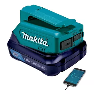 Adaptador Cargador Usb Adp06 + Bateria Cxt 12v Makita 