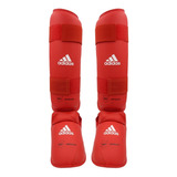 Espinilleras De Karate adidas 661.35 Wkf Color Rojo Y Azul