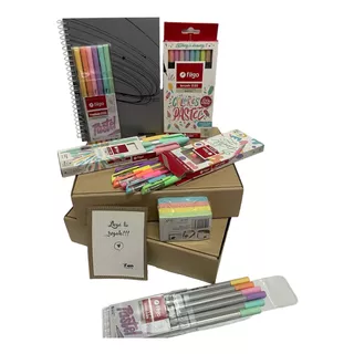 Kit Lettering Pastel En Box Regalo Cumple Navidad 15 Años