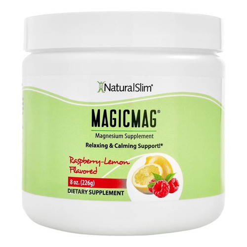 Natural Slim Magicmag Citrato De Magnesio 226g Sabor Frambuesa con Limon