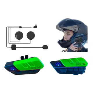 Intercomunicador Bluetooth Motos Casco Inalámbrico Audifonos