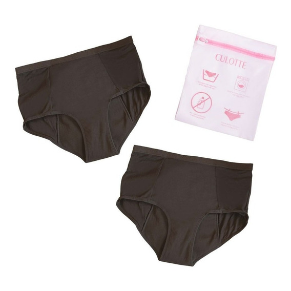 Pack 2x Calzón Menstrual Culotte Bridget Y Bolsa Lavado