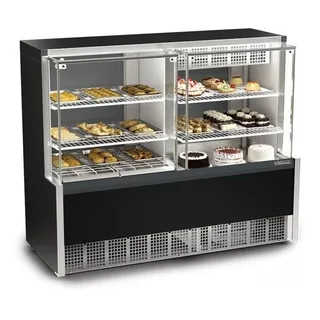 Vitrine Quente/fria 1,40 M Aurora Gqea-140r 220v Gelopar