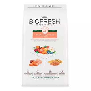 Alimento Biofresh Super Premium Para Perro Adulto De Raza Mini Y Pequeña Sabor Carne, Frutas Y Vegetales En Bolsa De 15kg