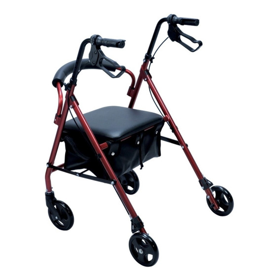 Caminador Con Asiento -frenos Plegable 