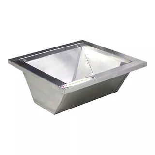 Braseiro Inox Para Churrasqueira Carvão 485x50 Cm