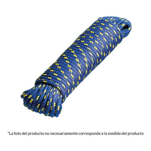 Piola De Nylon De 5 Mm X 30 M Multicolor, Fiero 47813 Color Azul