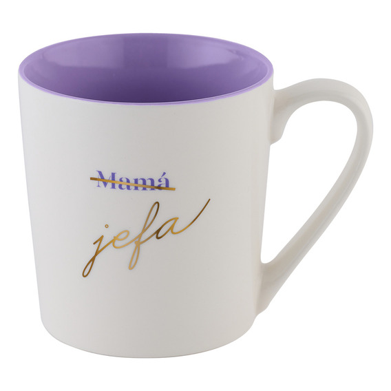 Taza Para Café Grande, Mamá Y Mujer Navidad Luckyly Color Blanco Frase Mamá/jefa