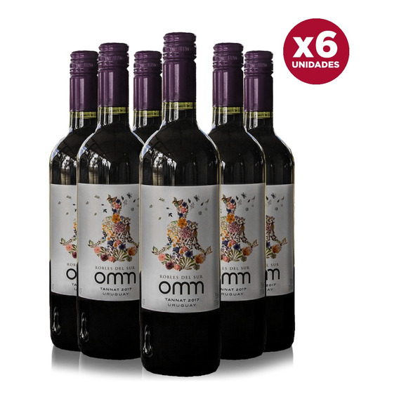 Vino Omm Tannat 750 Ml X6 Unidades