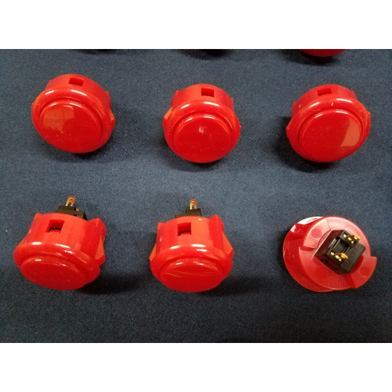 Botones Sanwa 30mm O 24mm ( Kit 12 Unidades)