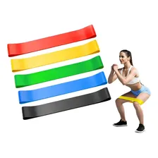 Set Bandas Elásticas Ligas X5 Resistencias Ejercicio Elasticos Tushka | Resistencia Alta Entrenamiento Funcional Fitness Calistenia, Crossfit, Piernas, Glúteos, Espalda,