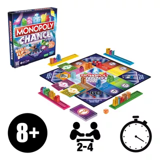 Juego De Mesa Hasbro Gaming Monopoly Chance +8