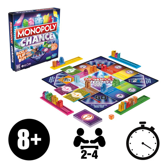 Juego De Mesa Hasbro Gaming Monopoly Chance +8