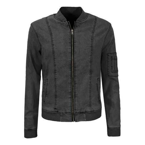 Chamarra Bomber Hombre Mezclilla Casual Roosevelt A151