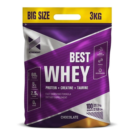 Suplemento en polvo Xtrenght Nutrition  Best Best Whey proteínasㅤ sabor best whey chocolate en bolsa de 3kg