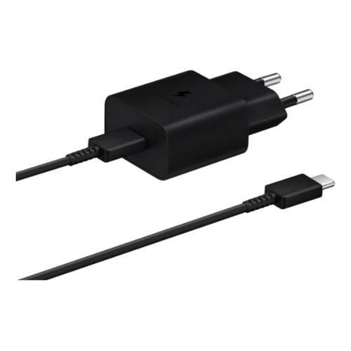 Cargador Samsung 15w Con Cable (tipo C A Tipo C) Negro