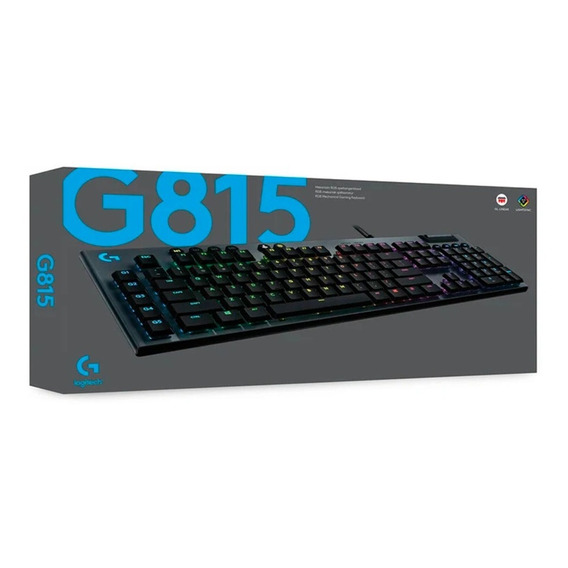 Teclado Logitech G815 Mecanico Gaming Rgb 920-008984 Ingles Color del teclado Gris oscuro Idioma Inglés US Internacional