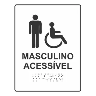 Placa De Banheiro Ou Porta De Entrada Com Braille