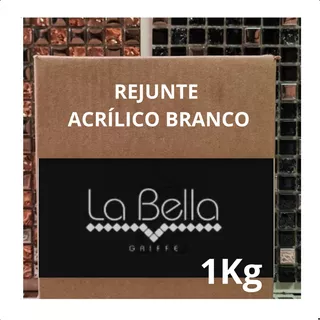 Kit 5kg Rejunte Acrilico Branco Para Pastilha De Vidro Pront