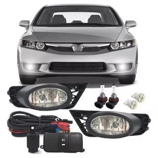 Kit Farol De Milha Honda New Civic 2009 2010 2011 + Brindes