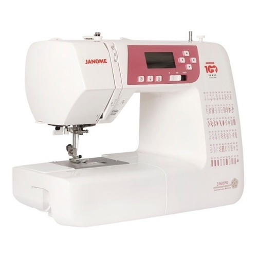 Janome Edición Aniversario 3160PG - Blanco/Rosa - 220V