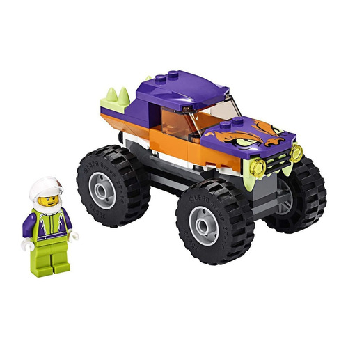 Bloques para armar Lego City Monster Truck 55 piezas  en  caja