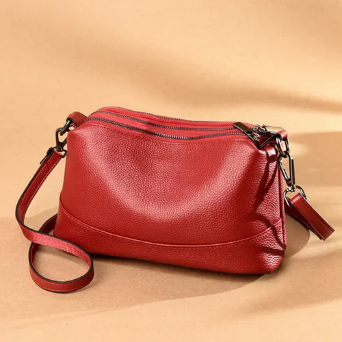 Bolso Bandolera Peque o Bolsos De Hombro Para Mujer Color Rojo