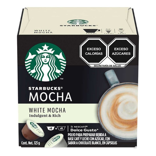 Cápsulas de Café Nescafe Starbucks White Mocha 123g