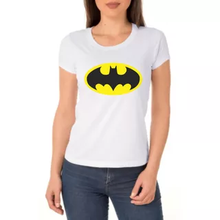 Camiseta Camisa Batman Super Herois Tshirt Feminina Marvel