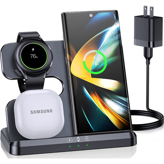 Cargador Inalámbrico Para Samsung Galaxy S24/s23/watch/buds