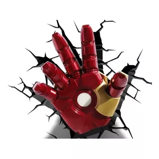 Aplique Mural 3d Diseño Mano Iron Man Lanzando Poder