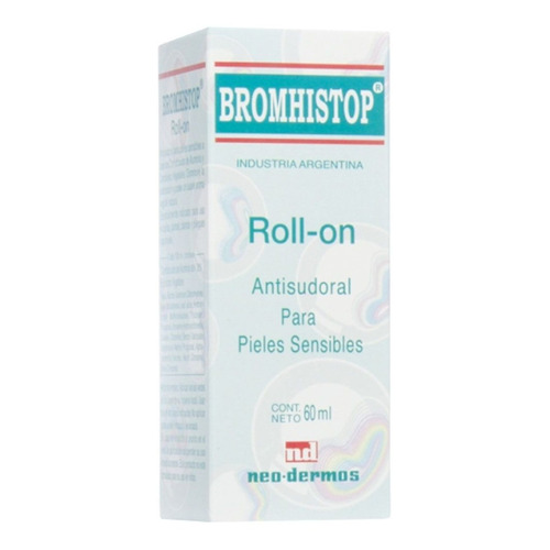 Bromhistop Roll On Desodorante Antisudoral Pieles Sensibles