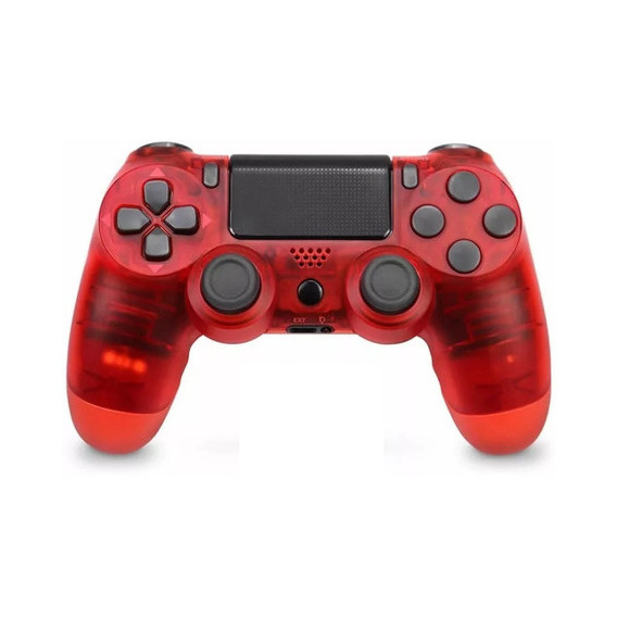 Control Joystick Inalámbrico Para Playstation 4 Ps4 Color Rojo Transparente